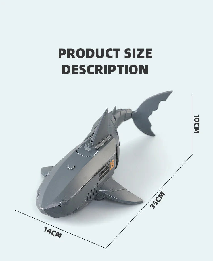 RC Shark Spray Water Electric Whale Kids Toy Remote Control Dolphin Animal Bath Tub Pool Simulation Submarine Fish Swimming Game