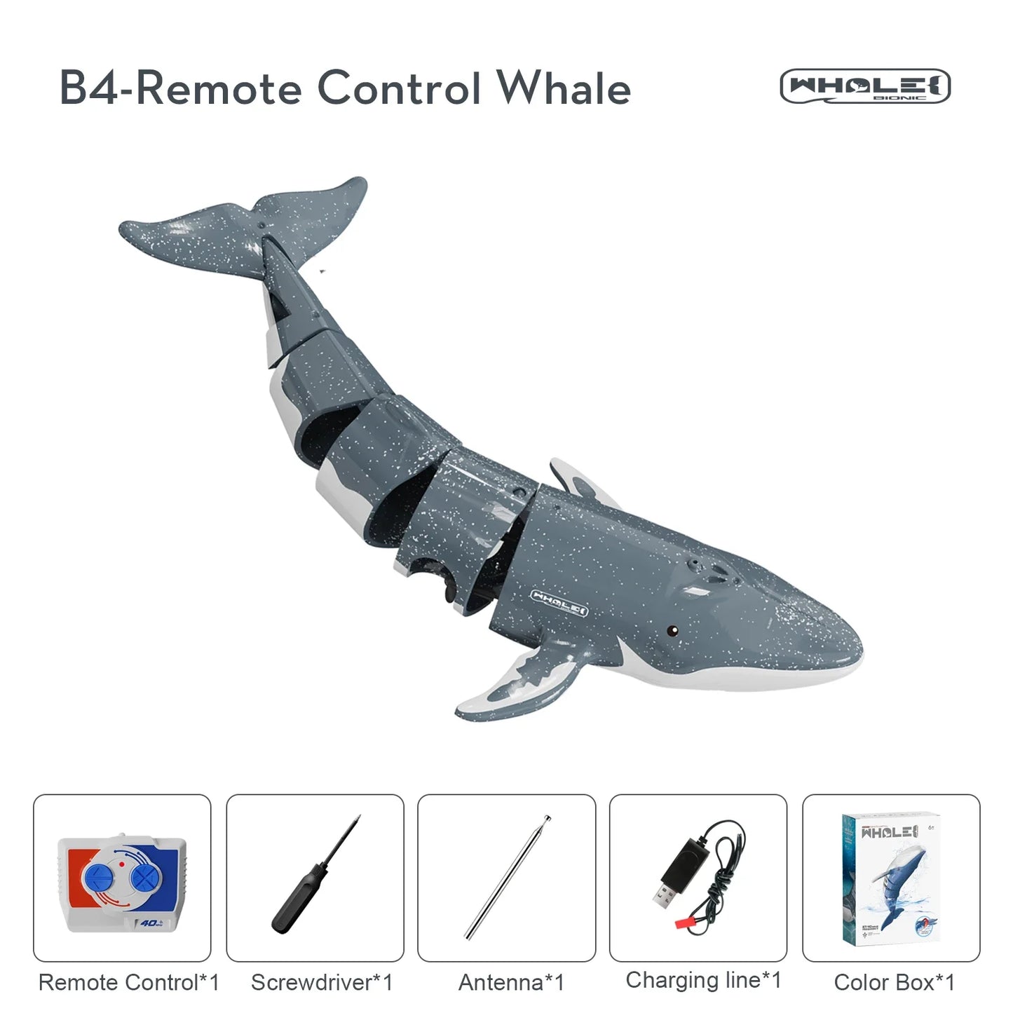 RC Shark Spray Water Electric Whale Kids Toy Remote Control Dolphin Animal Bath Tub Pool Simulation Submarine Fish Swimming Game