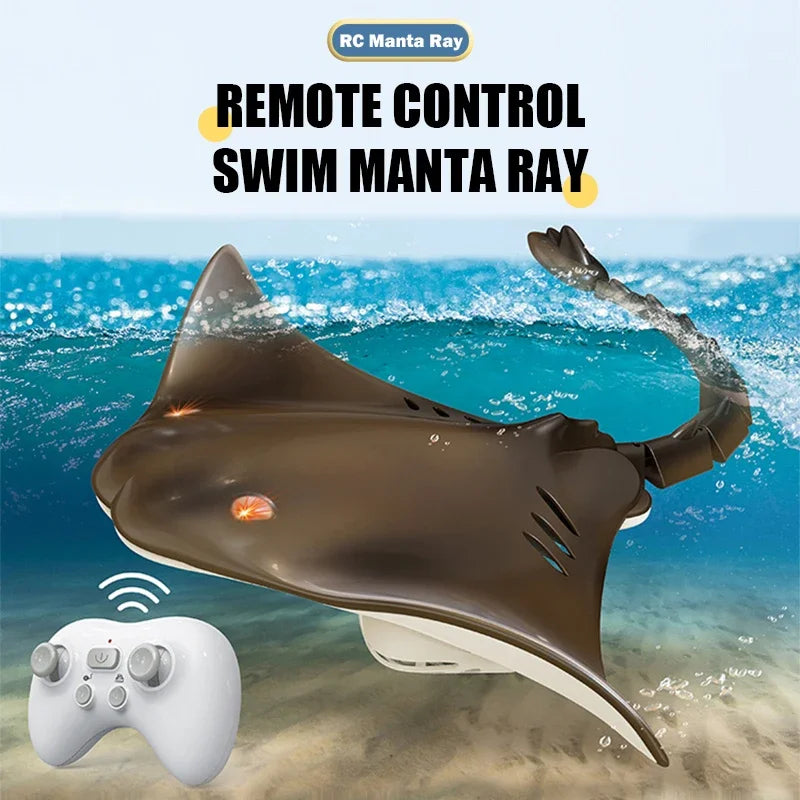 RC Shark Spray Water Electric Whale Kids Toy Remote Control Dolphin Animal Bath Tub Pool Simulation Submarine Fish Swimming Game