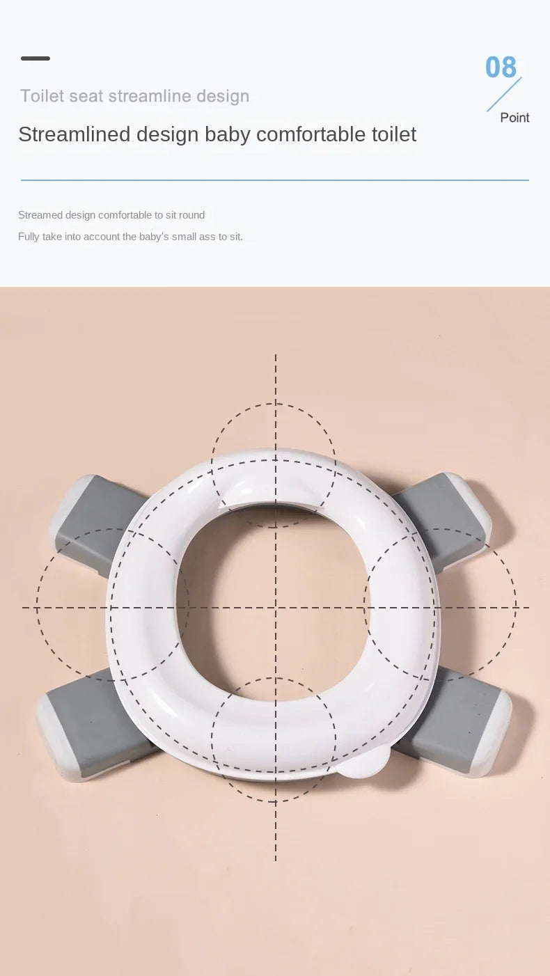 3 in 1 Travel Toilet Seat Foldable Children Potty with Bags Baby Pot Portable Silicone Baby Potty Training Toilet Seat for Kids