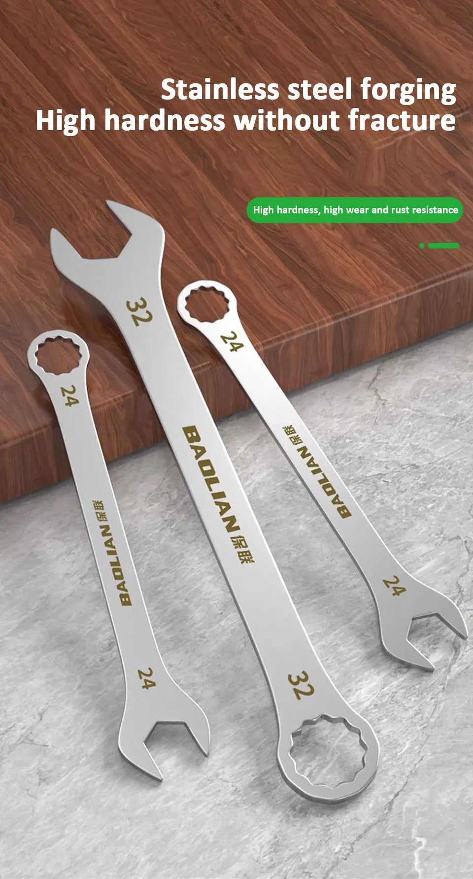 Ultra-thin Open End Wrench 5-32MM Ratchet Wrenches Universal Spanners Dual-purpose Wrench for Bicycle Motorcycle Car Repair Tool
