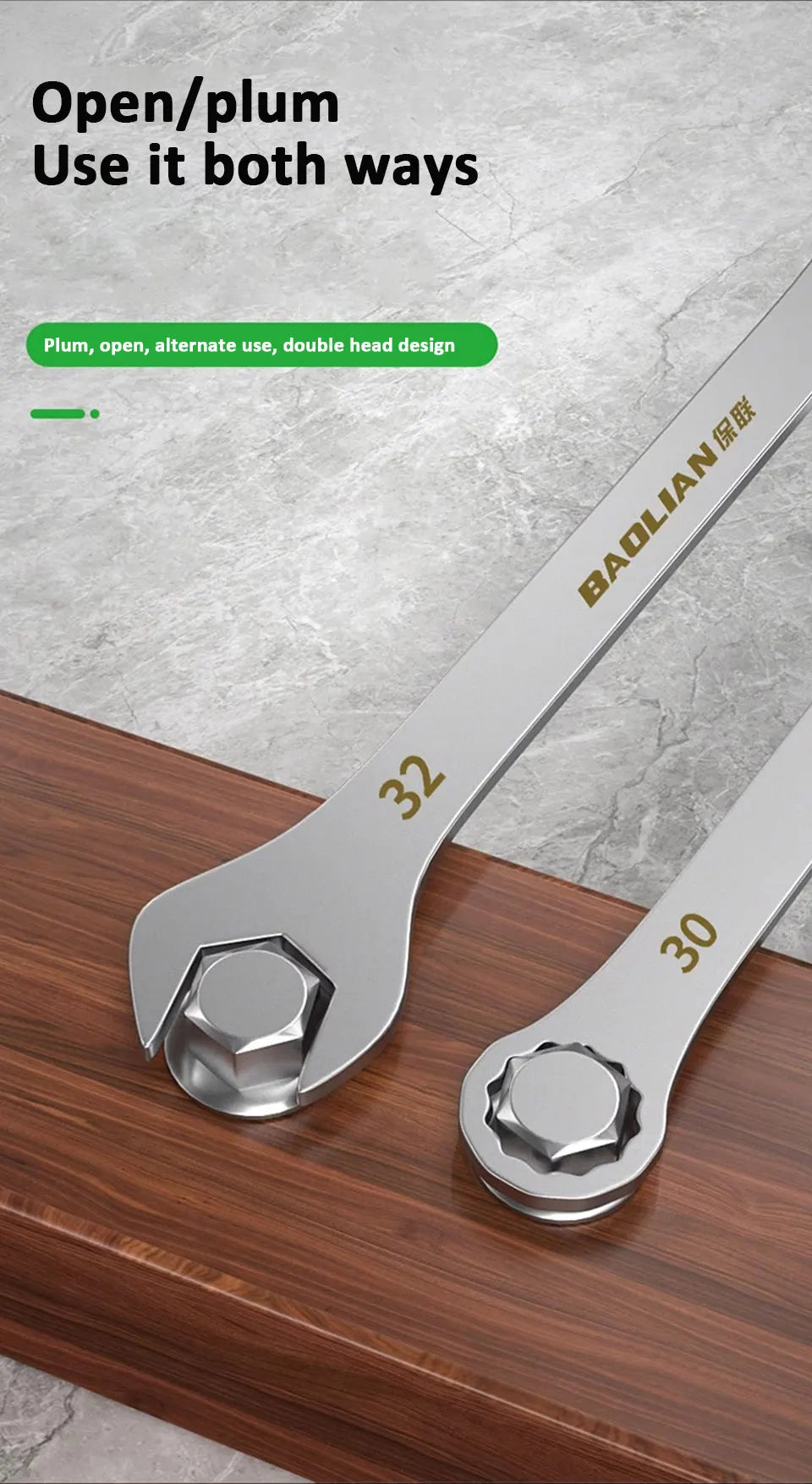 Ultra-thin Open End Wrench 5-32MM Ratchet Wrenches Universal Spanners Dual-purpose Wrench for Bicycle Motorcycle Car Repair Tool